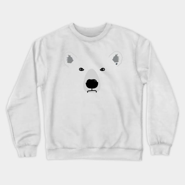 Polar Bear FaceMS Crewneck Sweatshirt by MisturaDesign